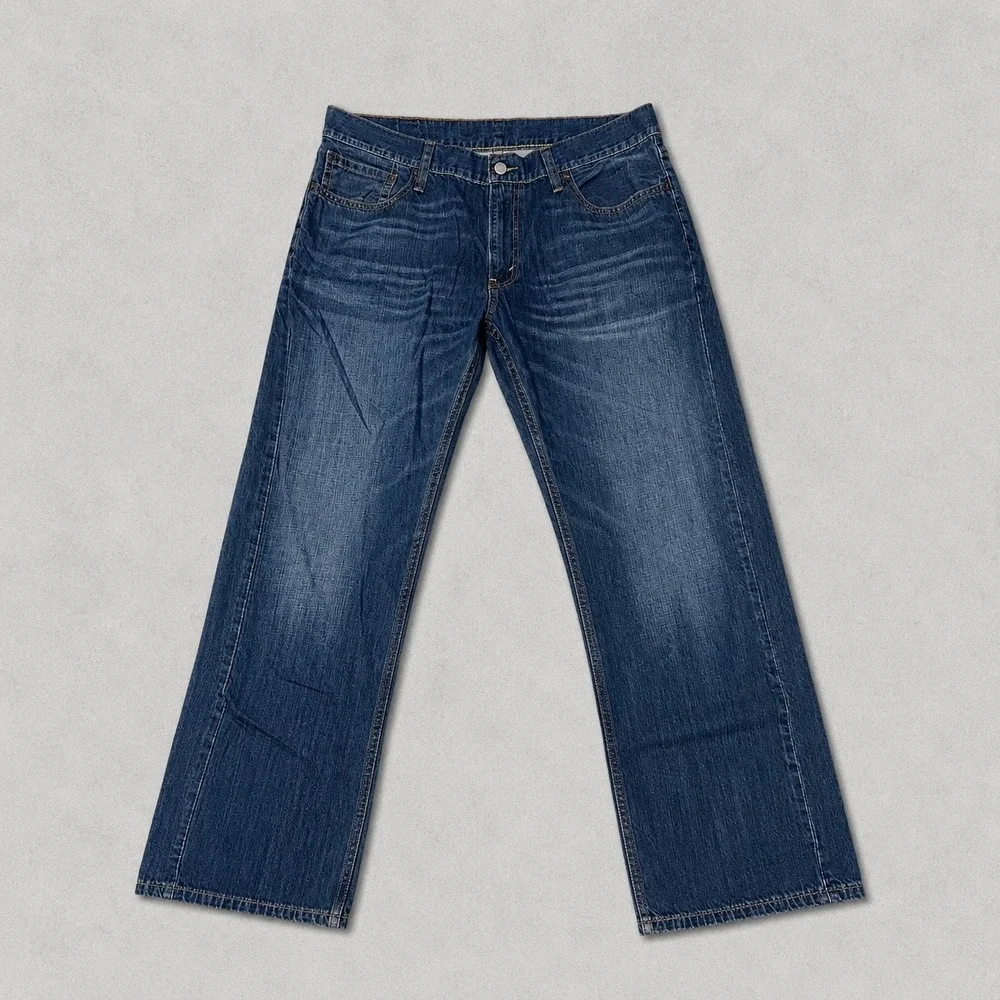 Levi's 514 Jeans Mens 36x30 Blue Straight Fit Denim Medium Wash Casual Pants